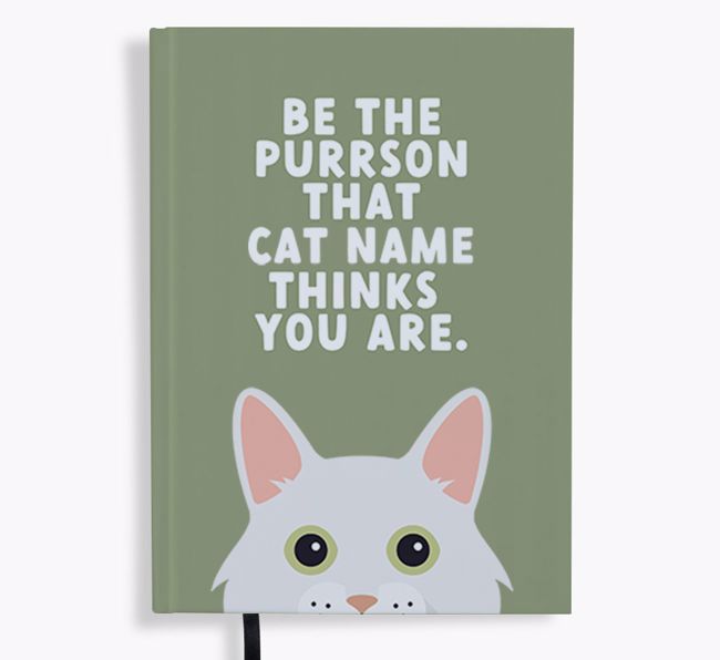 Be The Purrson: Personalised {breedFullName} Notebook